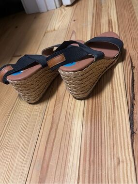 Women’s Black Wedge Espadrille Sandals